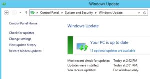 Figure 3. Windows is up to date